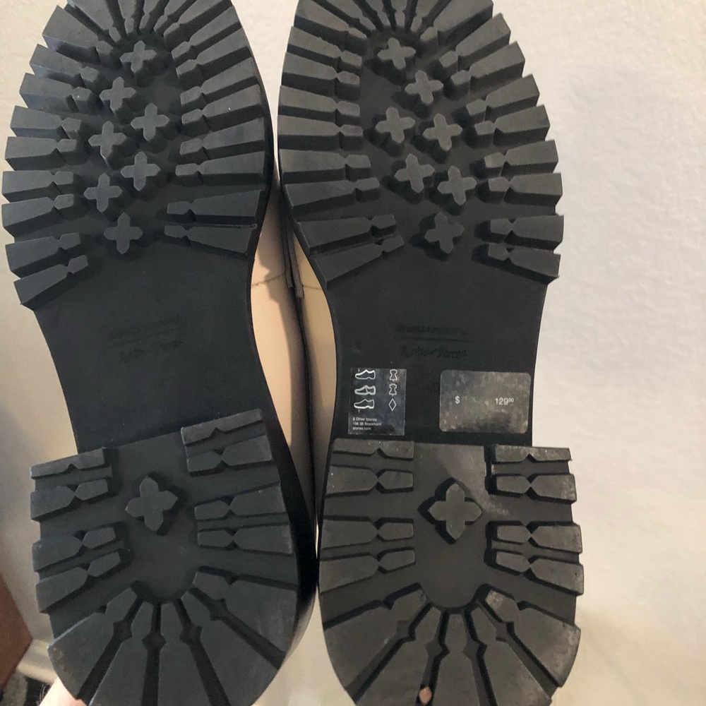 & Other Stories Heeled Leather Platform Loafers - Picture 11 of 12